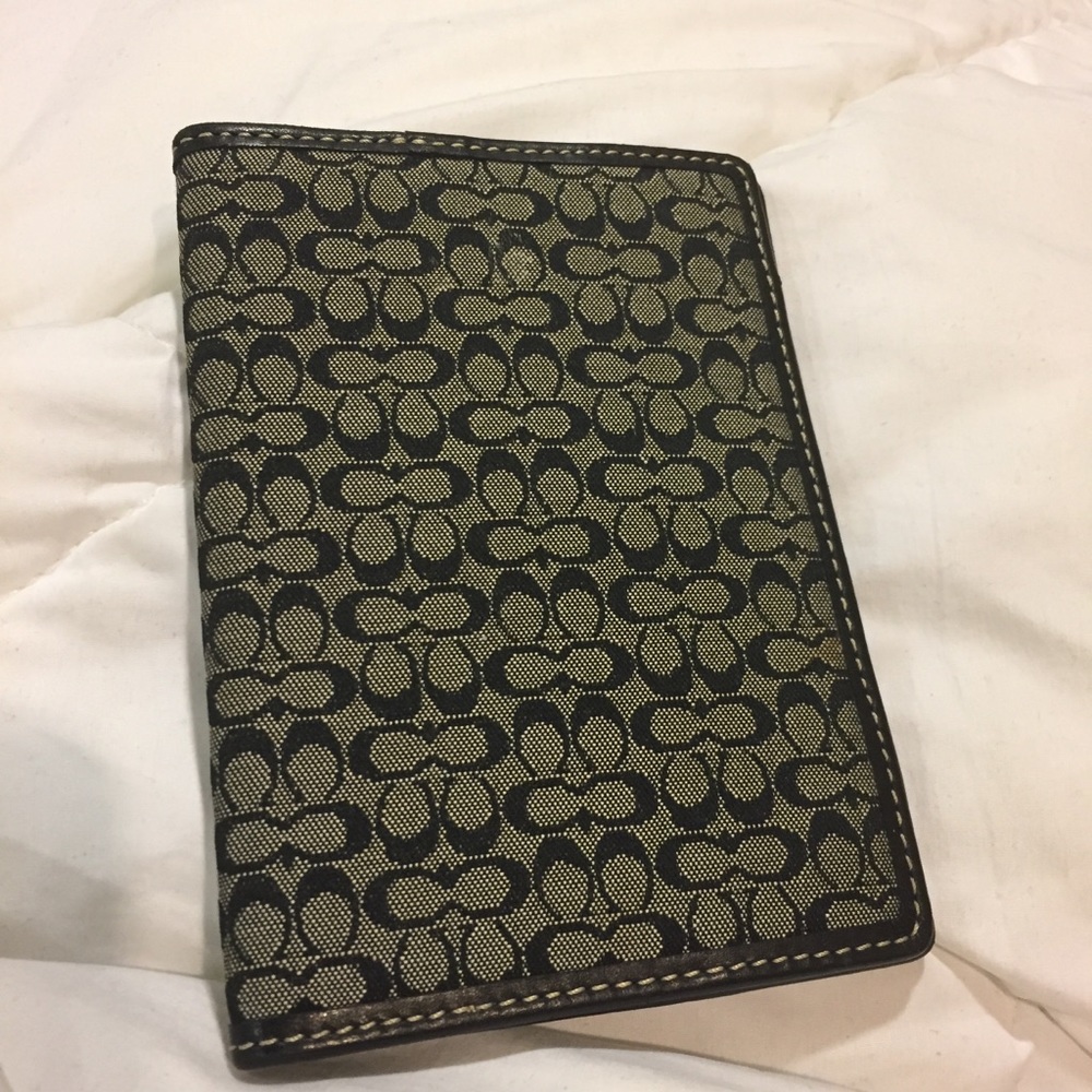 Authentic Coach Passport Holder